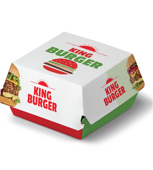 Boîte burger imprimée King Burger